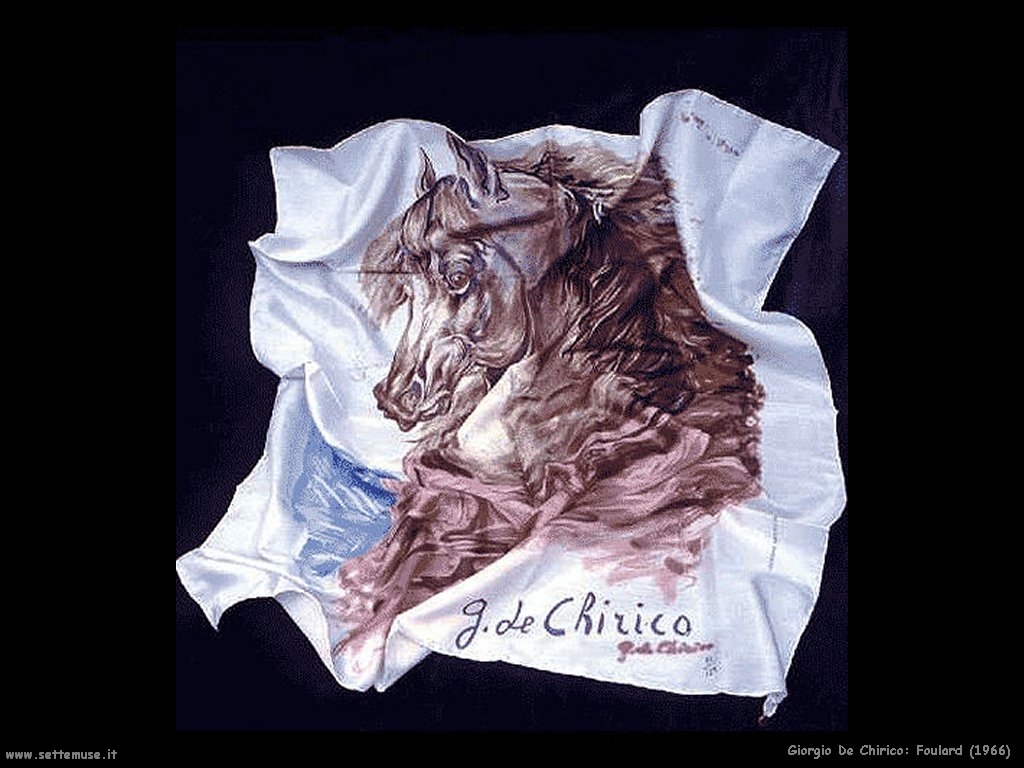 Photo:  Giorgio de Chirico,foulard_1966